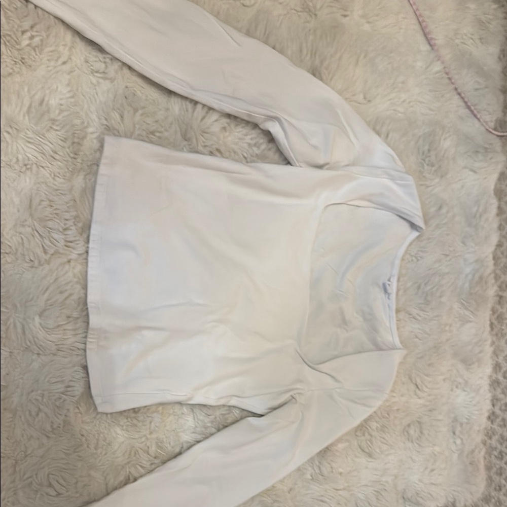 GARAGE long sleeve white square neck *WORN IN*